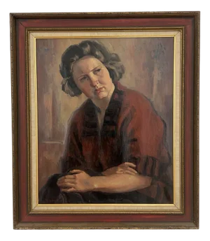 Casimir Reymond, Portrait de Willy, Oil on Canvas, Framed