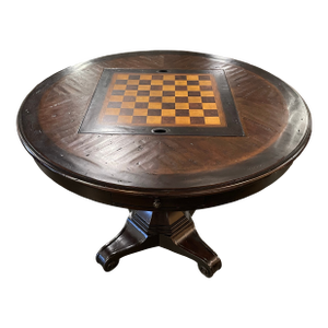 Theodore Alexander Round Mahogany Game Table
