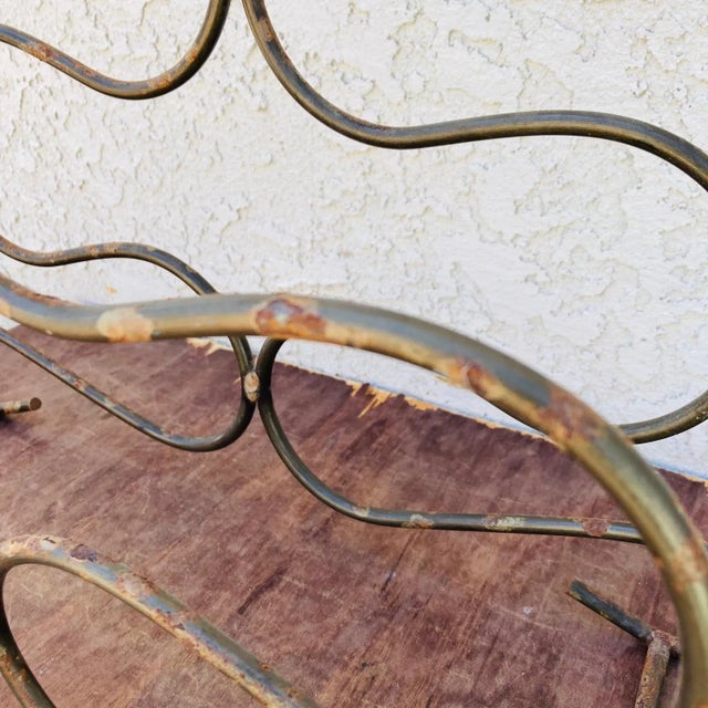 Late 20th Century Scrolling Iron Wine Rack For Sale - Image 11 of 12