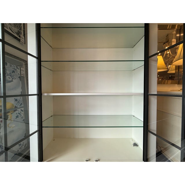 Black Ballard Designs Delano Glass Door Cabinet For Sale - Image 8 of 12