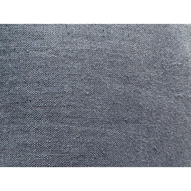 Early 21st Century Hmong Indigo Cotton & Linen Pillow With Geometric Design For Sale - Image 5 of 5