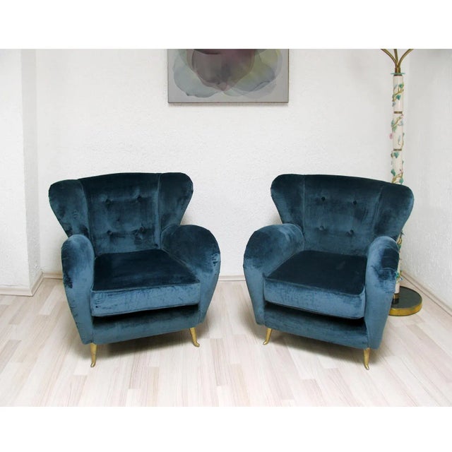 Guglielmo Ulrich Set of Mid-Century Italian Lounge Chairs, 1950s For Sale - Image 4 of 11
