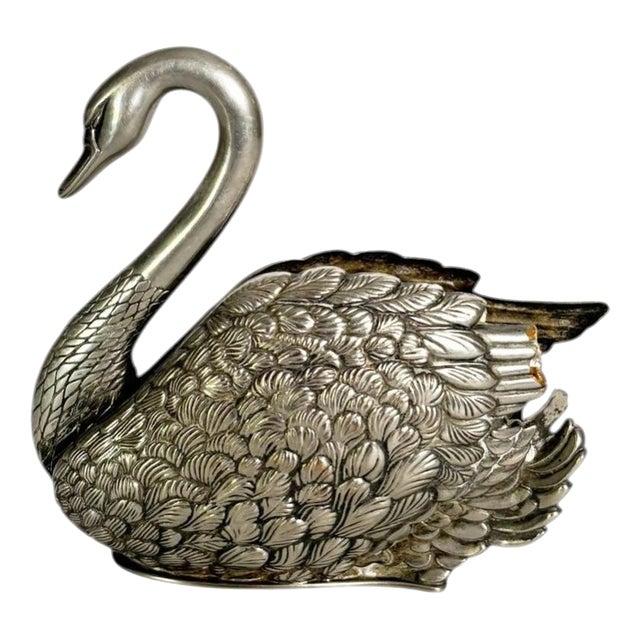 Metal Swan Letter Holder, France, 1970s For Sale