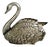 Metal Swan Letter Holder, France, 1970s For Sale