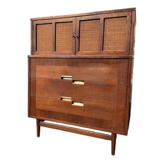 Mid Century Merton Gershun for Martinsville Highboy Dresser For Sale