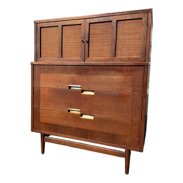 Mid Century Merton Gershun for Martinsville Highboy Dresser For Sale
