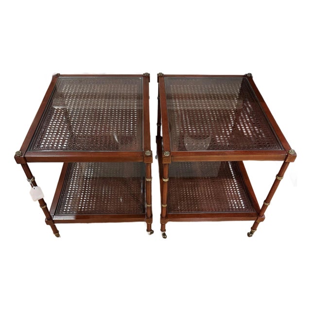 CTH/Sherrill Furniture Bunching Cocktail Tables - Set of 2 For Sale