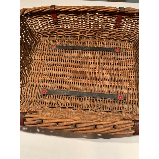 French Antique French Kindling Basket For Sale - Image 3 of 10
