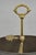 Mid 20th Century Vintage French Empire Tole Metal Oval Shade Small Brass Bouillotte Desk Lamp For Sale - Image 4 of 12