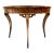 Francesco Molon Louis XVI Style Walnut Demilune Console Table- Made in Italy For Sale