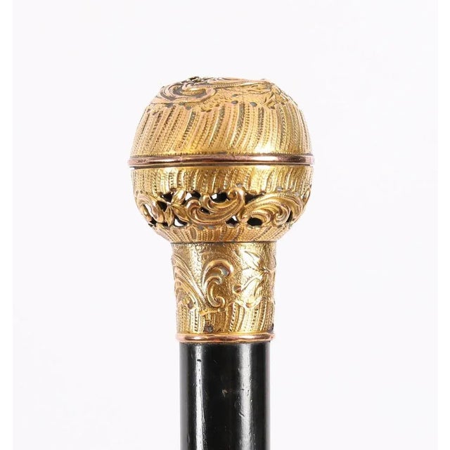 Antique French Siren Handled Walking Stick Cane, 1890s For Sale - Image 3 of 10
