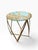 Mid-Century Modern John Vesey Steel & Glass Top Spool Drinks or Side Table For Sale - Image 3 of 4