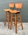 Mid 20th Century Vintage MCM Slat Swivel Bar Stools After Arthur Umanoff For Sale - Image 5 of 12