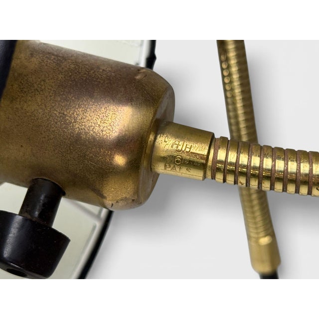 Ajh, Swedish Modern, Adjustable Floor Lamp, Metal, Brass, Sweden, 1950s For Sale - Image 11 of 15