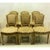 French 1920s Set of 6 Vintage Louis XVI Upholstered Dining Chairs For Sale - Image 3 of 5