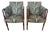Federal Sheraton Inlaid & Newly Upholstered Armchairs -a Pair For Sale