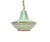 Mid-Century Modern French Green Glass Pendant Lamp, 1950s For Sale - Image 3 of 13