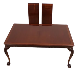 Stickley Mahogany Inlaid Ball & Claw Dining Table