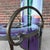 Joan Irving Postmodern Art Glass and Wrought Iron Chair For Sale - Image 9 of 11