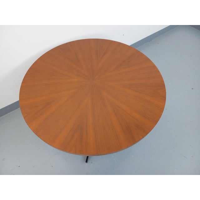 Large Vintage Scandinavian Style Coffee Table in Teak and Black Metal, 1960s For Sale - Image 10 of 18