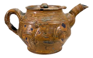 John Glick Modernist Stoneware Glazed Coffee Tea Pot Signed and Stamped