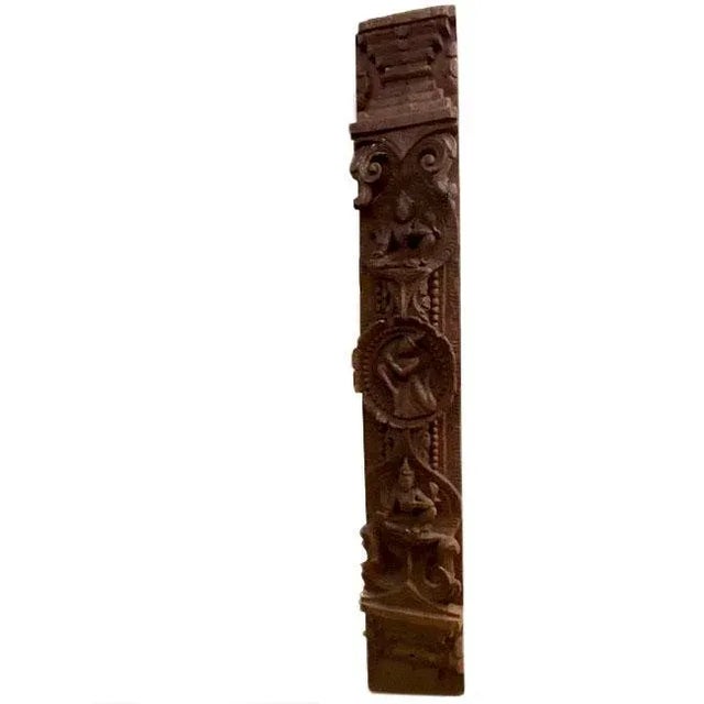 18th Century Tibetan Temple Door Frame Architectural Element For Sale In Dallas - Image 6 of 6