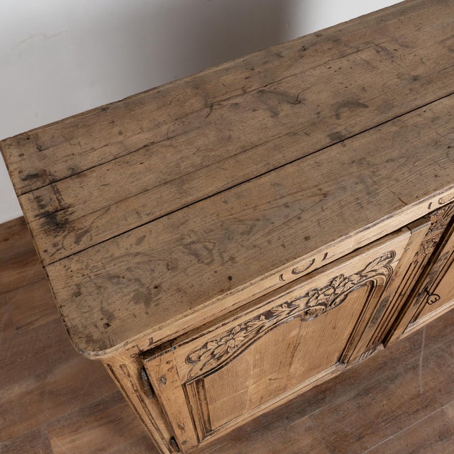 Early 19th Century Early 19th Century French Bleached Oak Sideboard Buffet For Sale - Image 5 of 16