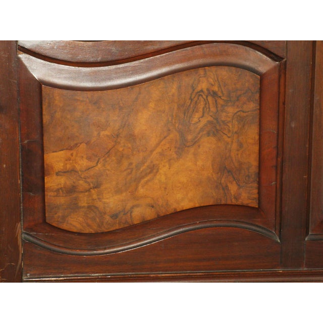 Art Nouveau Louis Majorelle (Attributed) Hand Carved Tulip Floral Design Walnut Burl Wood Bed Frame 19th C. For Sale - Image 13 of 18