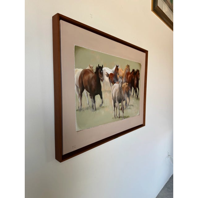 A captivating and dynamic oil on canvas painting titled “Freedom” by listed Venezuelan artist Margarita Deleuze, created...