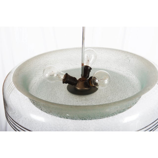 Mid-Century Czech Glass Pendant Light from Napako, 1950s For Sale - Image 10 of 16