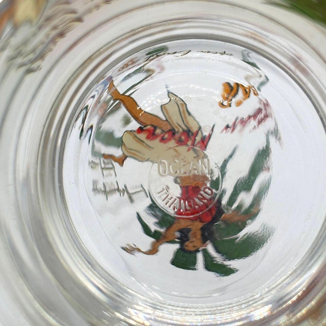 1990s Tiki Hula Girl Hawaiian High Ball Bar Drinking Glass Tahitian Moon Bar, Set of 3 For Sale - Image 9 of 9