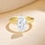 Kai Fine Jewelry Kai One-of-a-Kind Vela 2ct Moval Lab Grown Diamond Ring in 14k Yellow Gold, Size 5 For Sale - Image 4 of 8