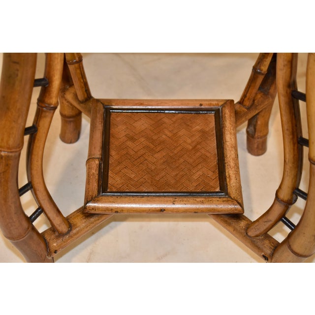 19th Century French Bamboo Side Table For Sale In Greensboro - Image 6 of 8