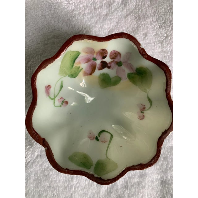 Antique Late 19th Century Porcelain Bowl With Serving Dishes Hand Painted Made in Nippon - Set of 6 For Sale - Image 11 of 13