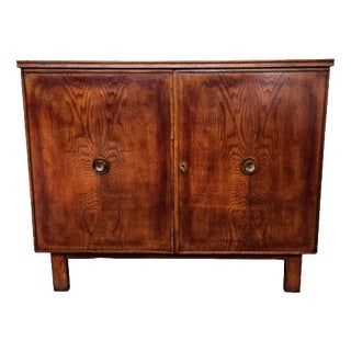 Mid-Century Modern Art Deco Italian Wooden Sideboard, 1970s For Sale