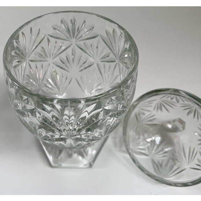Cristal d' Arques French Vintage Easter Egg-Shaped Crystal Lidded Candy or Nut Dish For Sale - Image 4 of 8