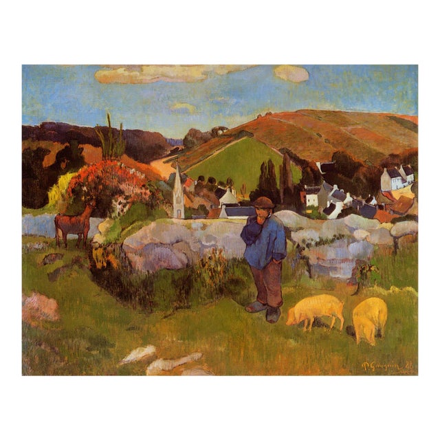 Paul Gauguin the Swineherd Britany Giclee LTD Edition For Sale