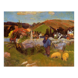 Paul Gauguin the Swineherd Britany Giclee LTD Edition