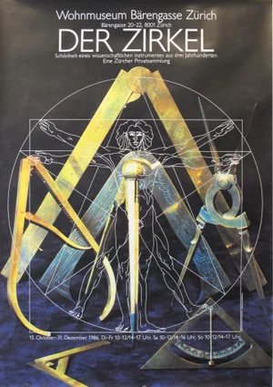 1986 Original Swiss Architecture Poster - Der Zirkel