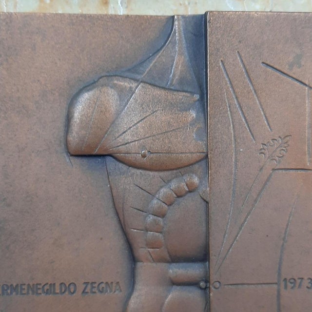 Bronze & Marble Plaque Sculpture by Subirachs for Zegna, 1983 For Sale - Image 9 of 18
