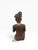 Mid 20th Century Hand-Carved Chinese Wooden Figural Sculpture of Seated Musician Holding Musical Instrument For Sale - Image 11 of 14