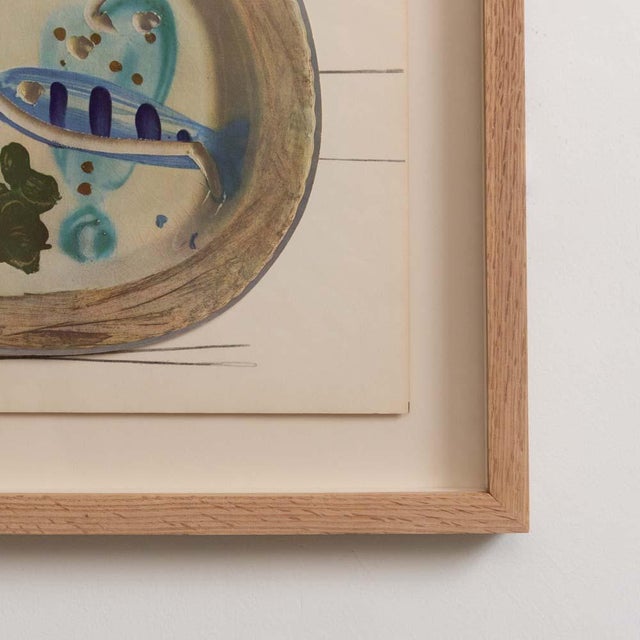 1948 Framed Lithographic Plate, Céramiques De Picasso For Sale In Los Angeles - Image 6 of 8