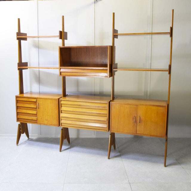 Italian Teak Bookcase, 1960s For Sale - Image 12 of 12