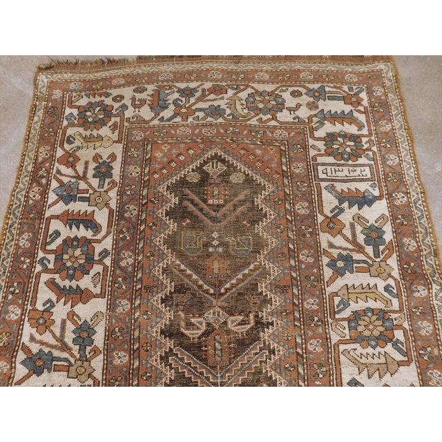 Antique Persian Rug- 3′10″ × 6′2″ For Sale In Los Angeles - Image 6 of 13