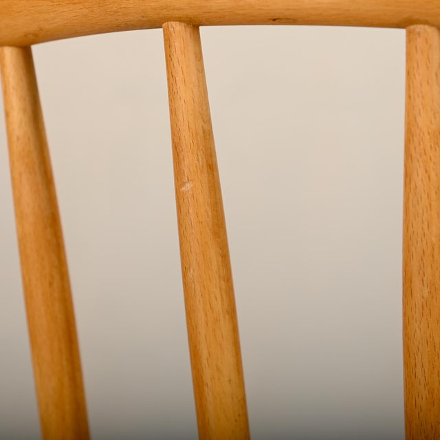 J151 Dining Chairs in Beech and Papercord by Erik Ole Jørgensen for FDB Møbler, 1970s, Set of 4 For Sale - Image 14 of 17