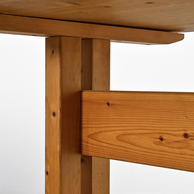 Pine Dining Table for Les Arcs, France, 1970s For Sale - Image 11 of 13