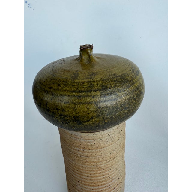 1970's Midcentury Modern Studio Pottery Signed/ For Sale - Image 4 of 10