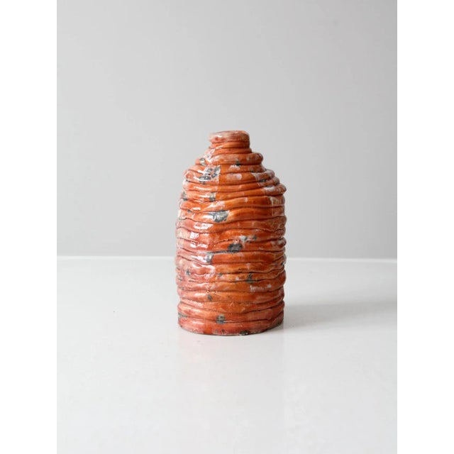 Vintage Free Form Art Vase For Sale - Image 4 of 11