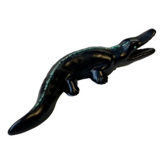Vintage Danish Ceramic Crocodile from Søholm, 1950s For Sale