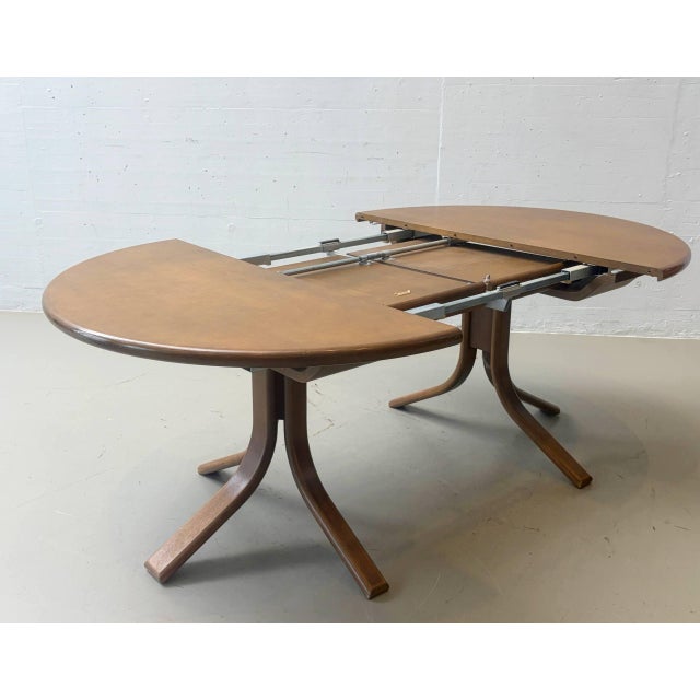 Extendable Dining Table from Dietiker, Switzerland, 1970s For Sale - Image 10 of 15